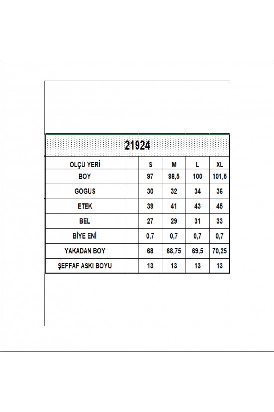 21924  KADIN FULL LYC VİSK.RİBANA BOYDAN ASKILI KOLSUZ ELBİSE  