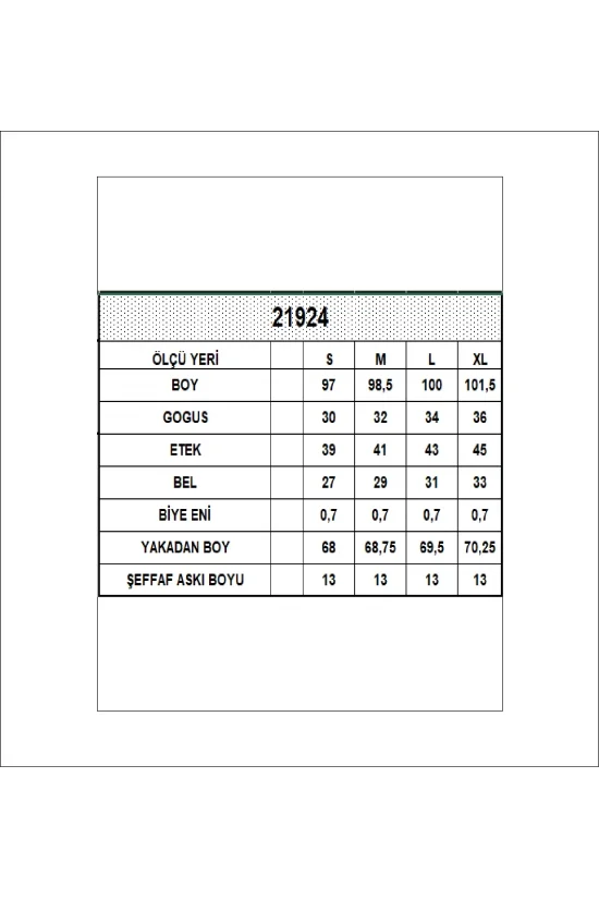 21924  KADIN FULL LYC VİSK.RİBANA BOYDAN ASKILI KOLSUZ ELBİSE  
